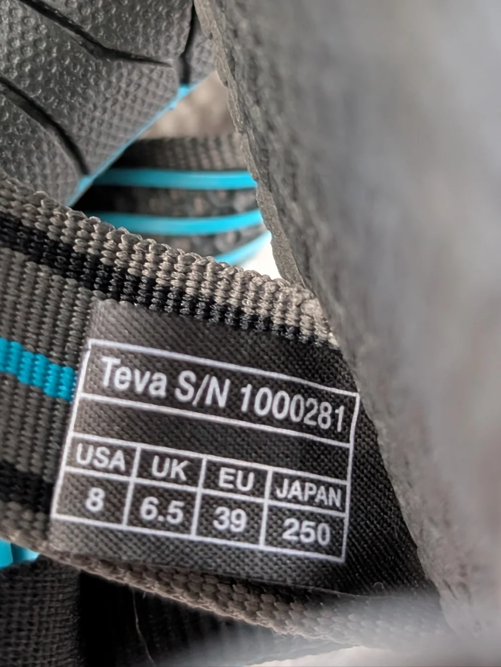 Teva Bomber Flip Flops Women's Size 8 Gray Blue Slip On Thong Slides Sandals - Picture 12 of 12